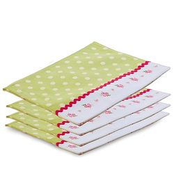 Premier Housewares 5100120 Set de 4 Napperons Cottage Coton Rose