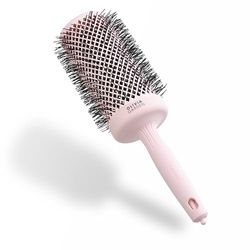 Olivia Garden Expert Blowout Speed – Rosa pastello - 65 - Spazzola rotonda in ceramica con corpo extra lungo per messe in piega 25% più veloci