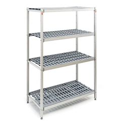 Stalwart DA-TS15136H GN Shelving Unit 4 Tier 600kg 1510x360x1680mm Aluminium
