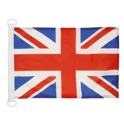 AZ FLAG - Drapeau Royaume-Uni - 45x30 cm - Pavillon Nautique Anglais - Uk - Grande Bretagne Spécial Bateau Et Extérieur En Maille Bloquée Avec Anneaux Plastiques Intégrés - 30g