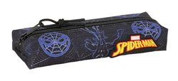 Safta SPIDERMAN ATTACK – Rectangular Children's Pencil Case, Children's Pencil Case, Ideal for School-Age Children, Comfortable and Versatile, Quality and Resistance, 22 x 7 x 40 cm, Black/White, M,