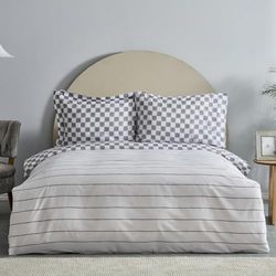 Karaca Home Cordova - Juego de Funda nórdica para Cama Individual, 100% algodón, Color Antracita
