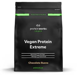 Protein Works - Vegan Protein Extreme, 29g Plant Based Protein, Added Vitamin Blend, 14 Servings, Chocolate Bueno, 500g