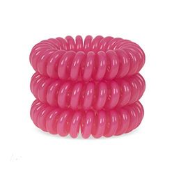 Candy Pink SpiraBobble | Fasce per capelli da donna - Set di 9 elastici per capelli | Elastici per capelli durevoli | Anello a spirale per code di cavallo