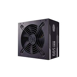 Cooler Master MWE 500 Bronze V2 - Fuente de Alimentación (PSU) EU, 80 PLUS Bronze, Ventilador HDB de 120 mm Termosensible, Circuito CC a CC + LLC con Raíl Único de +12V - 5 Años de Garantía