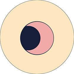 Bonateks, Round Digital Printed Mouse Pad, Non-Slip Base, for Office and Home, Diameter:22cm