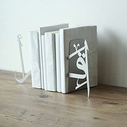 IWA Concept | IQRA Arabic Metal Bookend | Home Decor or Islamic Decor for Table or Shelves | Home Decorations for Ramadan Gifts | Eid Decorations | (Silver)