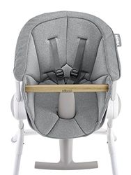 Béaba, Almofada para cadeira alta de bebé Up & Down, assento têxtil, 6 meses a 3 anos, ultra confortável, fácil de manter, cinzento