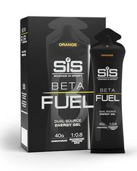 Science in Sport BETA Fuel Dual Source Gel 6x60ml Orange - Gel énergétique avec 40g de glucides - Energy Gel facile à digérer pour une performance optimale