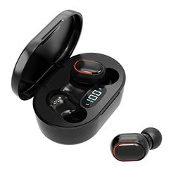 ZHUTA Cuffie Bluetooth, 2023 Cuffie Wireless 5.1 Hi-Fi Stereo Sound, Cuffie In-Ear Bluetooth con microfono, 28 ore Hi-Fi Stereo, Touch Control, Display LED, IP7 Waterproof, Auricolari Bluetooth USB-C