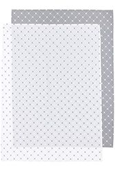 Meyco X MrsKeizer Bed Sheet Cradle - 75 x 100 cm - Set of 2 - Louis - Grey/White