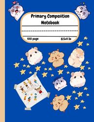 Primary Composition Notebook k-2: Space Primary Story Journal Grades k-2 Dotted Midline with drawing space | draw and whrit Practice Paper for Kids notebook journal 8.5x11 100 page