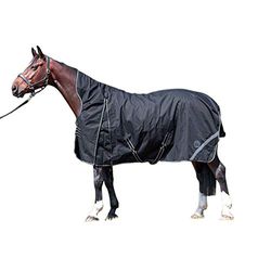 HKM Innsbruck Couverture highneck 1200D doublée pol. Noir 160 cm