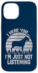 I Hear You I'm Just Not Listening Funny Bullterrier Case for iPhone 14
