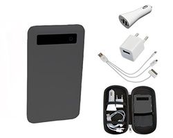 Inno - Travel set 5000 set reseladdare med power bank, svart färg.
