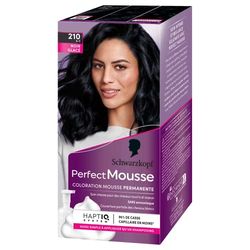 Schwarzkopf - Mousse perfeita - Coloration mousse permanente sans amononiaque - Noir Glace 210