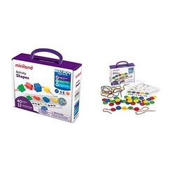 Miniland Juego De Matemáticas (31783), Color/Modelo Surtido + Activity Button Botones para Coser, Multicolor (31791)