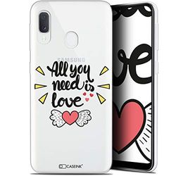 Caseink fodral för Samsung Galaxy A20E (5.8) [Gel motiv HD kollektion kärlek alla hjärtans dag design All U Need is - mjuk - ultratunn - tryckt i Frankrike]