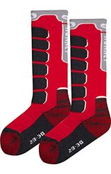 MONNET Snowpark - Calzini unisex, Unisex - Adulto, Calzini, 14157E, rosso, 21