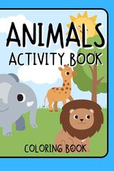 Animals Activity Book Coloring Book