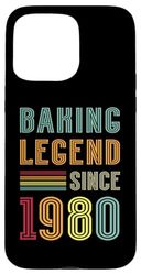 Baker Legend 1980 45 Years Pastry 45th Birthday Baking Case for iPhone 15 Pro Max