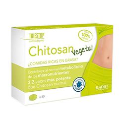 Eladiet Complemento Alimenticio - Triestop Chitosan Vegetal - 60 Comprimidos - Contribuye al Normal Metabolismo de los Macronutrientes - Efecto saciante - Contribuye a Regular los Niveles de Glucosa