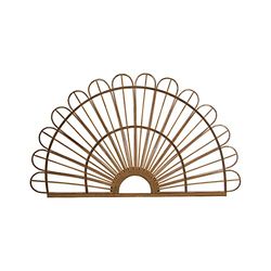 DRW Aplique de Pared de Mimbre en Natural 100x60cm