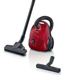 Bosch Serie 2 BGBS2RD1H, Aspiratore da Slitta con Sacchetto, Rosso