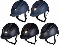 HKM Sydney Casque d'équitation Mixte, Bleu foncé/Bleu foncé, L