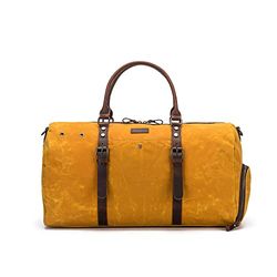 Della Q Canvas Weekender, Mustard, Taille unique