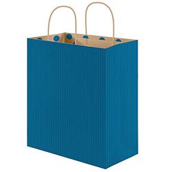 Garcia de Pou Pois Interni Sos Borse con Manici 80 Gsm in Scatola, 32+16x31 cm, Carta, Blu, 32x16x31 cm