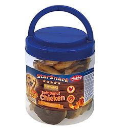 Nobby StarSnack Barbecue Soft Donut Chicken 1 boîte (1 x 454 g) 5-6 cm