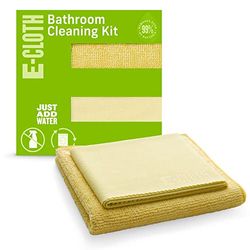 Polti EBP E-Cloth Kit 2 Paños de Microfibra para la Limpieza del Baño, Absorbentes, Lavables a Máquina a 90°, Limpieza Sin Productos Químicos, Elimina la Suciedad y la Cal sin Dejar Manchas, Amarillo