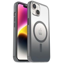 OtterBox Clear Case-serie met MagSafe voor iPhone 14, schokbestendig, valbestendig, ultradun, beschermend dun hoesje, 2x Getest volgens Militaire Standaard, Obsidian