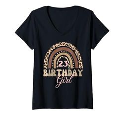 Mujer Regalos de cumpleaños número 23 para niñas y niños de 23 años Camiseta Cuello V