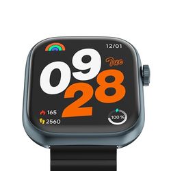 IMIKI FRAME LITE ST2 - Smartwatch uomo donna - Display ISP 1,96", Connettività Bluetooth, Cinturino magnetico, Misura ossigeno nel sangue e Frequenza cardiaca, Android e iOS - Blue + Black/Red