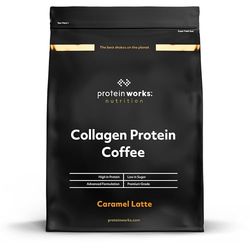 Protein Works - Collagen Protein Coffee, Bovine Collagen Powder, Premium Hydrolysed Collagen, Caramel Latte, 475g, 19 Servings