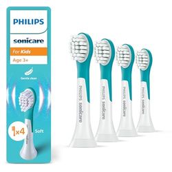 Philips Sonicare for Kids - têtes de brosse à dents de rechange d'origine pour enfants à partir de 3 ans, lot de 4, HX6034/90
