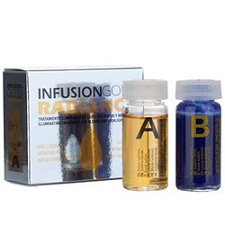 Tahe Infusion Gold Radiance Tratamento iluminador de cabelos loiros e injetados com ouro líquido e queratina pura, 2 x 10 ml