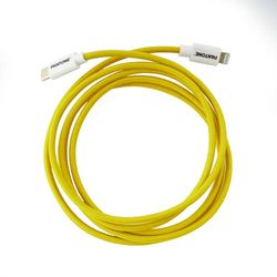 Celly, Cavo USB-C a Lightning Compatibile con Dispositivi Apple e Sistema iOS, Lunghezza 1,5 m, Potenza Supportata 60W, Connettori in PVC e Rivestimento in Nylon Anti-piegamento, Giallo