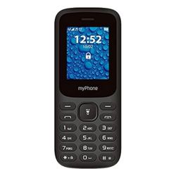 myPhone 2220 - Telefono con tasti grandi, display a colori da 1,77", batteria da 600 mAh, torcia radio, mp3, dual sim, Bluetooth, telefono cellulare per anziani, tasti retroilluminati, nero, telefono