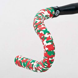 Bike Ribbon Unissexo Plus Cork Handlebar Tape, cor branca/vermelho/verde, tamanho extra-Large, 0,049