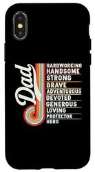 Vintage Funny Definition of Dad Retro Meme Joke Father's Day Case for iPhone X/XS