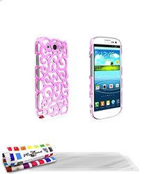 Muzzano - Cover rigida ultra sottile per Samsung Galaxy S3 / I9300, motivo: Palace Premium] [rosa] + 3 pellicole proteggi schermo UltraClear + pennino e panno Muzzano in omaggio, protezione anti-urto ultra sottile, elegante e duratura per il vostro Samsung Galaxy S3 / I9300