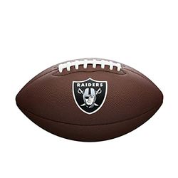 Wilson Palla da Football Americano NFL TEAM LOGO, Misura Ufficiale, Pelle Composita
