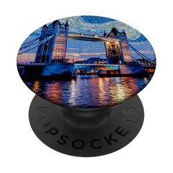 Tower Bridge Starry Mosaic Londres Arte emblemático PopSockets PopGrip Adhesivo