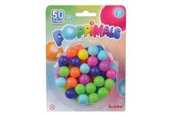 Simba- Bilboquet Poppimals-Recambio para cañón, 50 Pelotas, a Partir de 3 años, Multicolor (105953084)