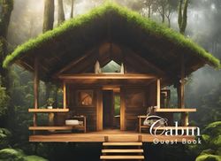 Cabin Guest Book: Guest Book for Vacation Home, Airbnb, Visitor Rental, Visitor’s Log Book for Recording Name & Memories
