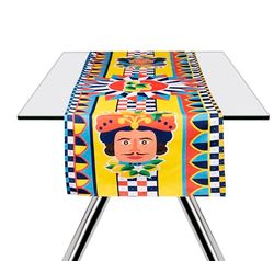 Excelsa Sicilian Rhapsody - Camino de Mesa, 60% algodón, 40% poliéster, 45 x 140 cm, Multicolor