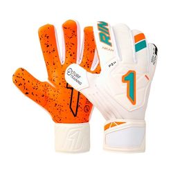 RINAT Nkam utbildning målvaktshandske W/G, junior, unisex, vit grön, storlek 6